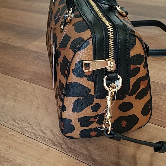 Coach Rowan Satchel Crossbody Leopard Print - Picture 2 of 8